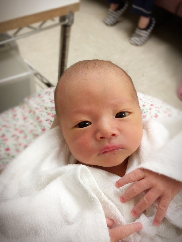A newborn baby at a hospital